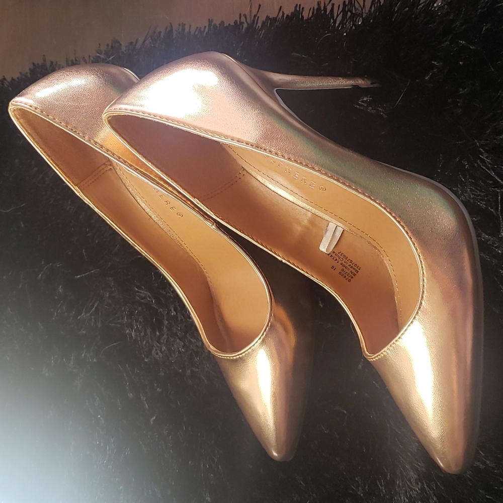 Gold High Heels